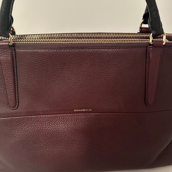Coach Brough Bag Oxblood | NWT - Picture 3 of 16